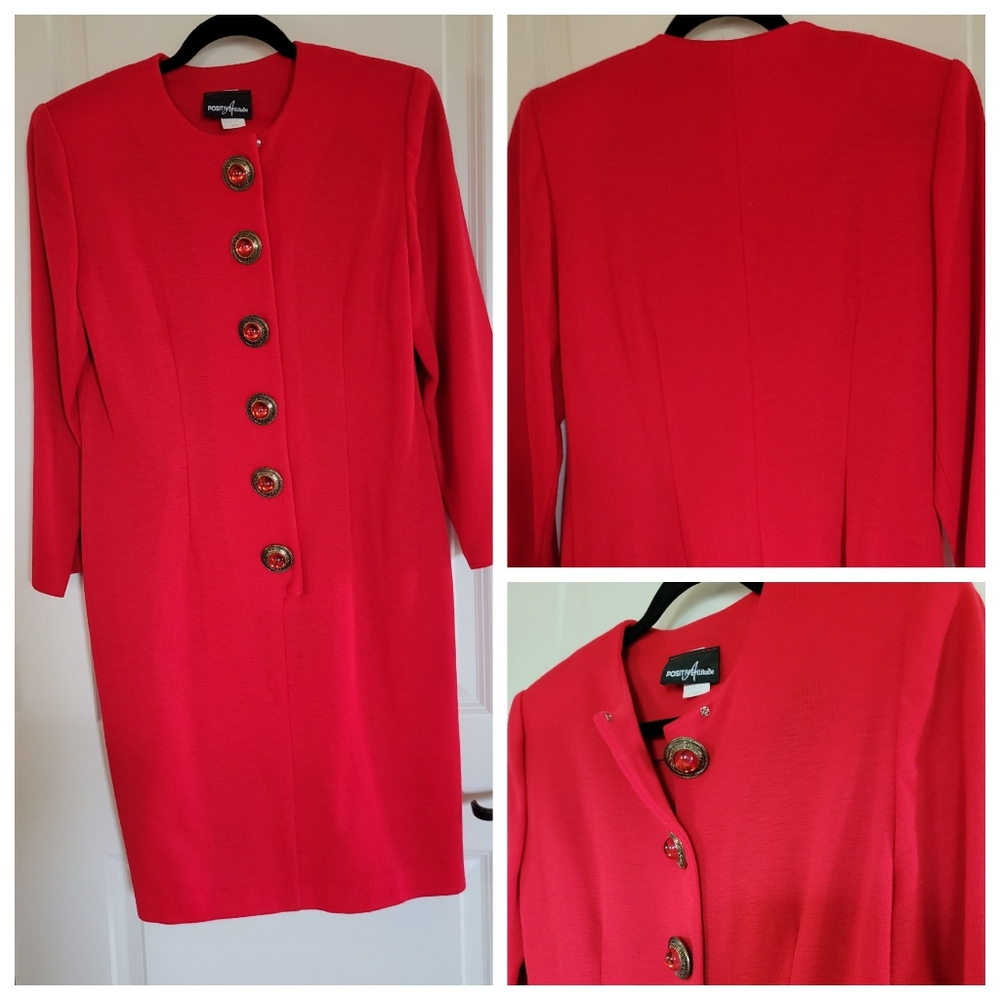 Positive Attitude Red dress stretchy style